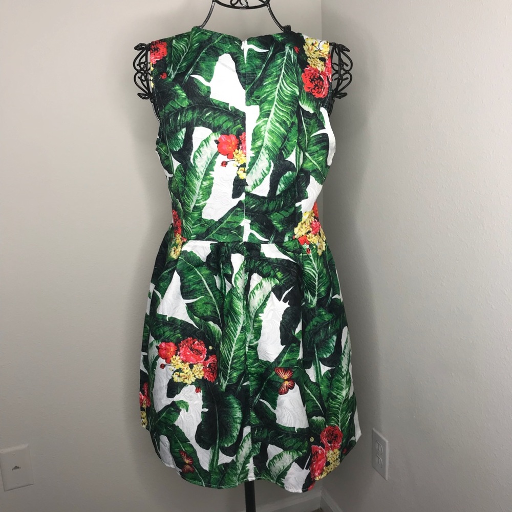 🌴1 LEFT🌴 Tropical A-Line Dress - Picture 5 of 7